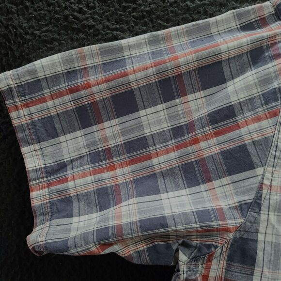 Wrangler Authentic Mens Button Up Multi-Color Size XL 100% Cotton Short Sleeve - Picture 10 of 12